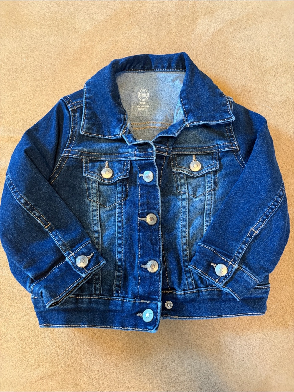 wonder nation Dark Blue Kids Denim Jacket